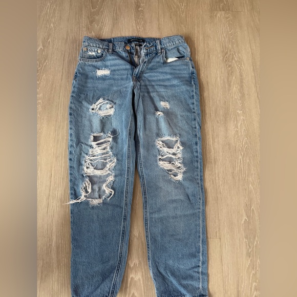 Aeropostale Ripped Boyfriend Jeans in Blue - Picture 1 of 3